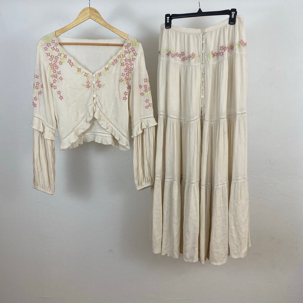 Free People Sweet Surrender Set - Ivory - Size 8